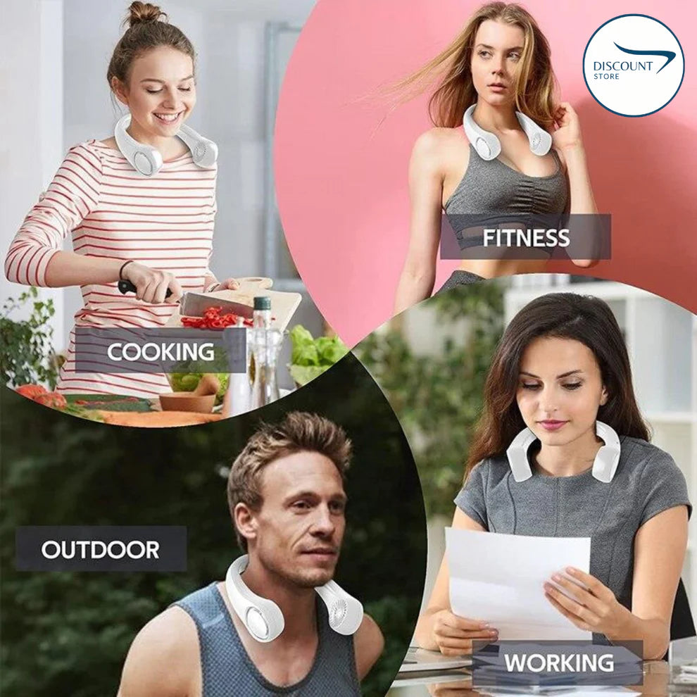 Portable Bladeless Hanging Neck Fan -