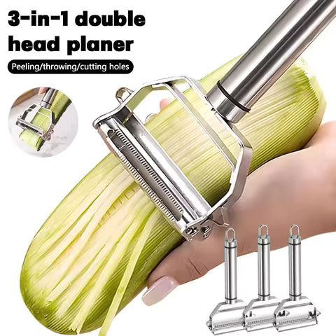Multifunctional Stainless Steel Julienne Peeler & Vegetable Slicer for Potato, Carrot & Cucumber