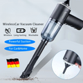 1PC Wireless Vacuum Cleaner 120W High Power Black Dual Use for Home And Car Powerful Portable Handheld Vacuum